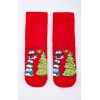 Шкарпетки махрові з гальмами 2-4 Bross 003916 -красный