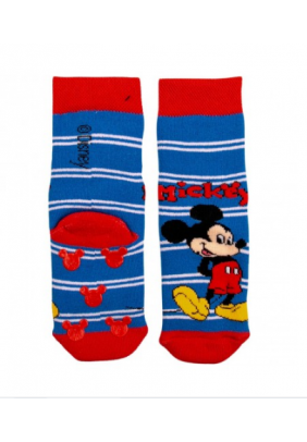 Шкарпетки з гальмами Mickey Disney 1шт MC17064-Блакитний/червоний - 