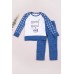 Піжама (футболка довг. рук+штани) 92-98 ТО 7203- синій