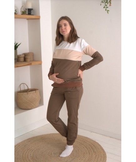 Костюм спортивний для вагітних та годування (толстовка+штани) 42-52 Мамин Дом OS-082022