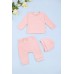 Комплект для новонароджених (кофта+штани+шапка) 56-74 TO 226143 -рожевий