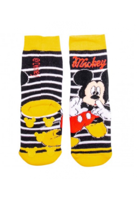 Шкарпетки з гальмами Mickey Disney 1шт MC17064-Чорний/жовтий - 