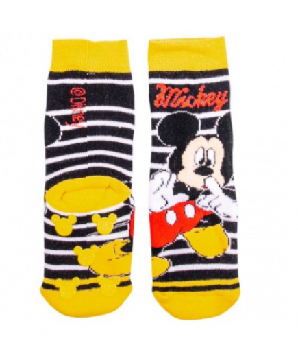 Шкарпетки з гальмами Mickey Disney 1шт MC17064-Чорний/жовтий