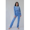Піжама для вагітних та годування (кофта+штани) S-XL HN 888101 -синій