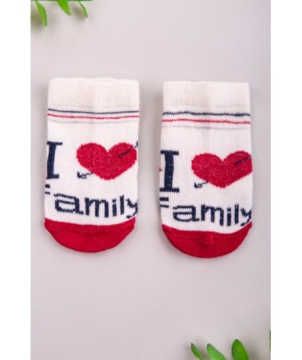 Шкарпетки "Я люблю свою семью" 0-6 Twins Baby 1416