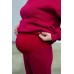 Костюм спортивний для вагітних та годування (толстовка+штани) S-XL Юла мама VIENO ST-42.012 -червоний