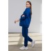 Костюм спортивний для вагітних та годування (толстовка+штани) S-XL Юла мама VIENO ST-42.011 -синій фото 4