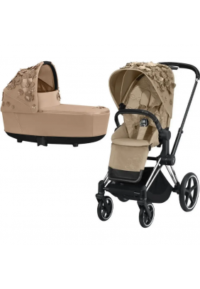 Коляска універсальна 2в1 Cybex Priam 4.0 Simply Flowers Beige/Chrome Black 522000935/5