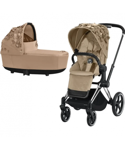 Коляска універсальна 2в1 Cybex Priam 4.0 Simply Flowers Beige/Chrome Black 522000935/5