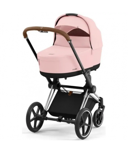 Коляска універсальна (люлька) Cybex Priam 4.0 Peach Pink/Chrome Brown 523000829/3-1