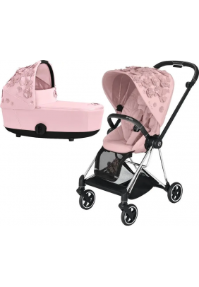 Коляска универсальная 2в1 Cybex Mios 4.0 Simply Flowers Pink/Chrome Black 522000789/2