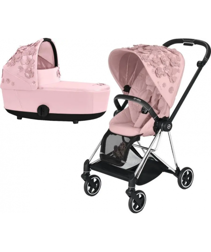 Коляска універсальна 2в1 Cybex Mios 4.0 Simply Flowers Pink/Chrome Black 522000789/2