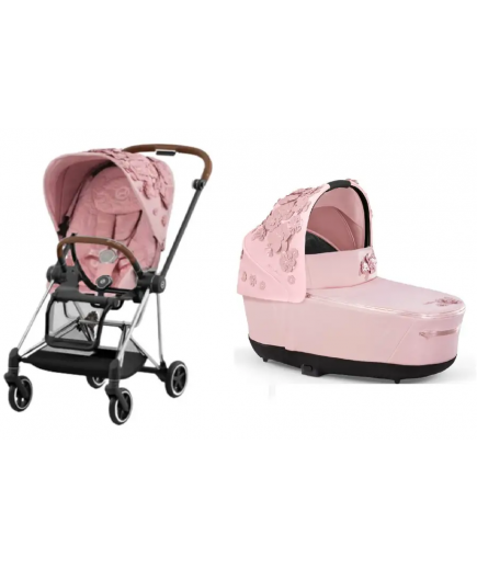 Коляска універсальна 2в1 Cybex Mios 4.0 Simply Flowers Pink/Chrome Brown 522000789/3