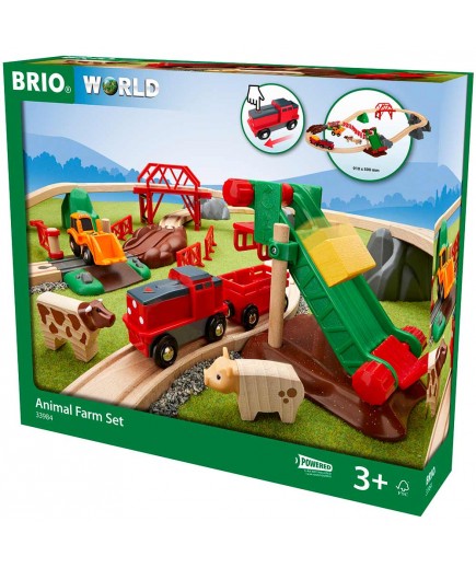 Дитяча залізниця BRIO Ферма з тваринами 33984
