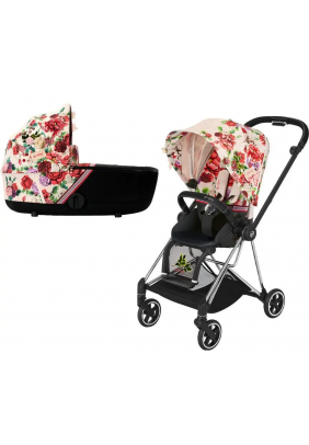 Коляска универсальная 2в1 Cybex Mios 4.0 Spring Blossom Light/Chrome Black 519004013/2