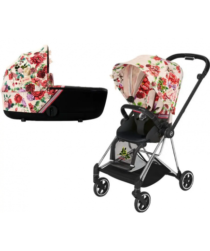 Коляска універсальна 2в1 Cybex Mios 4.0 Spring Blossom Light/Chrome Black 519004013/2