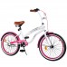 Велосипед 2-х колісний Tilly CRUISER 20" T-22036 white+crimson