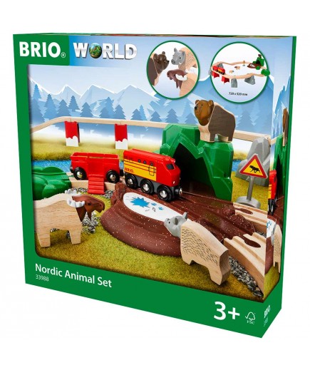 Дитяча залізниця BRIO Лісові тварини 33988