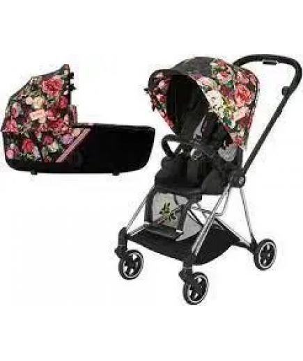 Коляска універсальна 2в1 Cybex Mios 4.0 Spring Blossom Dark/Chrome Black 519004019/2