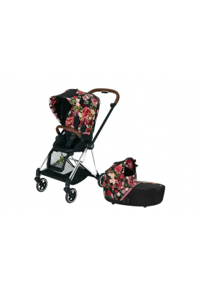 Коляска универсальная 2в1 Cybex Mios 4.0 Spring Blossom Dark/Chrome Brown 519004019/3