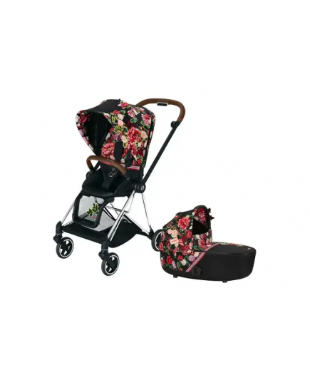 Коляска універсальна 2в1 Cybex Mios 4.0 Spring Blossom Dark/Chrome Brown 519004019/3