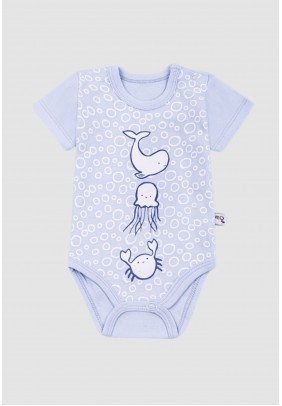 Боді для новонародженого 0-12 Veo Baby 12833- блакитний - 