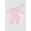 Комбінезон для дітей+шапка 6-18 Murat baby 7081-рожевий