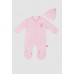 Комбінезон для дітей+шапка 6-18 Murat baby 7081-рожевий