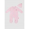 Комбінезон для дітей+шапка 6-18 Murat baby 7081-рожевий