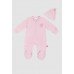 Комбінезон для дітей+шапка 6-18 Murat baby 7081-рожевий