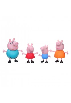 Фігурки Peppa Дружня родина Пеппи 4шт F2190