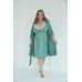 Нічна сорочка для вагітних та годування XS-XL Мамин Дім Mint 24168-Зелений фото 2