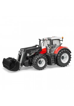 Трактор Steyr 6300 Terrus з навантажувачем червоно-білий, М1:16 Bruder 03181