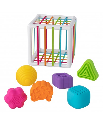 Сортер-куб со стенками-шнурочками Fat Brain Toys InnyBin F251ML