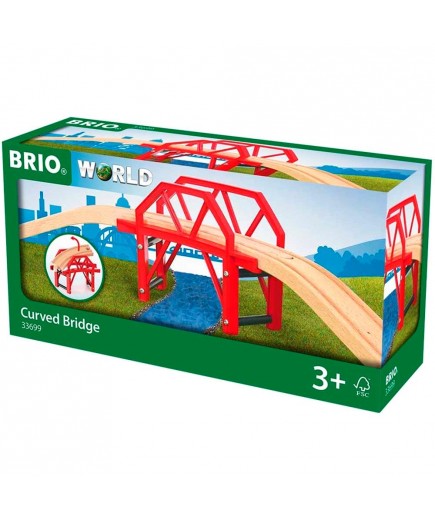 Вигнутий міст для залізниці Brio 33699