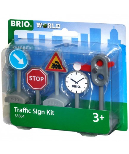 Набір дорожніх знаків для залізниці Brio 33864