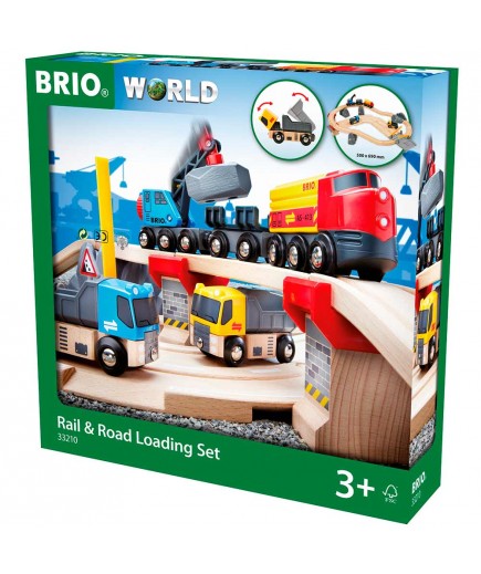 Дитяча залізниця Brio з переїздом і навантажувачем 33210