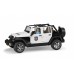 Джип Поліція Wrangler Unlimited Rubicon з фігуркою поліцейського Bruder 02526