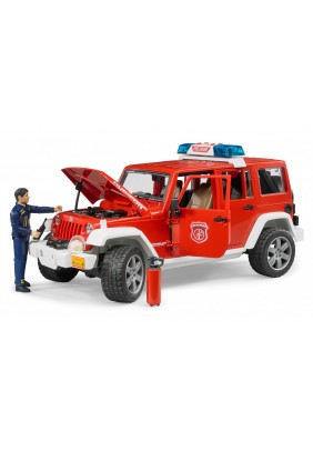 Пожежний джип Wrangler Unlimited Rubicon з фігуркою пожежника Bruder 02528 - 
