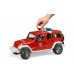 Пожежний джип Wrangler Unlimited Rubicon з фігуркою пожежника Bruder 02528 фото 4