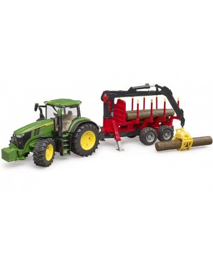Трактор John Deere з причіпом та маніпулятором Bruder 03154 Трактор John Deere з причіпом та маніпулятором Bruder 03154