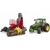 Трактор John Deere з причіпом та маніпулятором Bruder 03154 фото 2