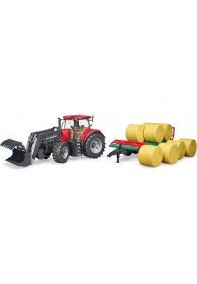 Трактор Case IH Optum 300CVX з причепом для тюків Bruder 03198