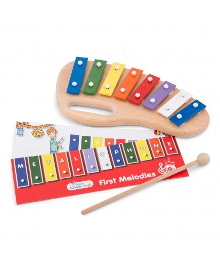 Металофон New Classic Toys з музичною книгою 10210 Металофон New Classic Toys з музичною книгою 10210