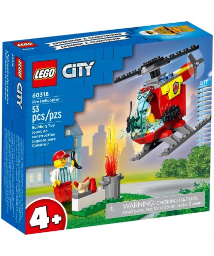 Конструктор Lego City Пожежний гелікоптер 53дет 60318