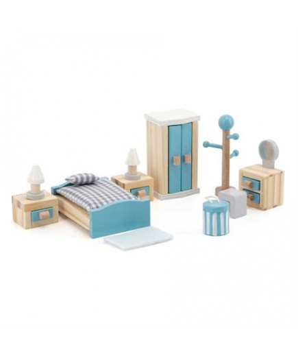 Меблі для ляльок дерев\'яні Viga Toys Спальня 44035