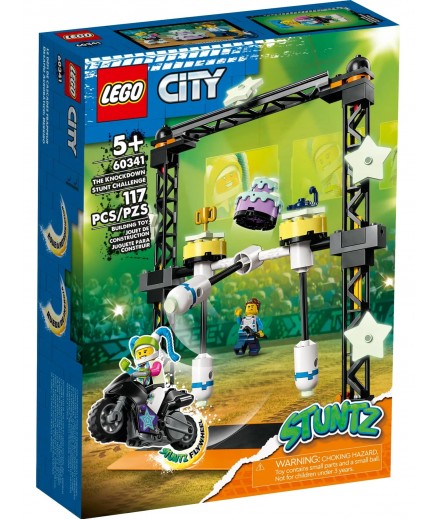 Конструктор LEGO City Stuntz Каскадерське завдання Нокдаун 117дет 60341
