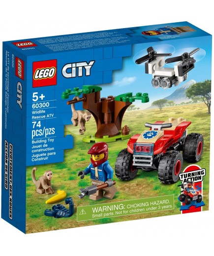 Конструктор Lego City Квадроцикл для порятунку диких тварин 74дет 60300