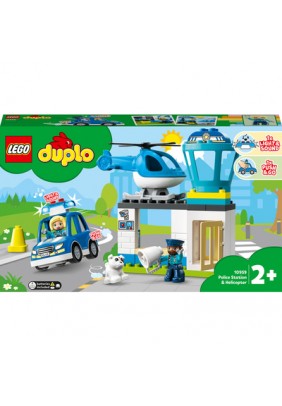 Конструктор Lego Duplo Поліцейська дільниця та гелікоптер 40дет 10959 - 