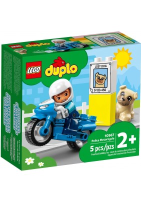 Конструктор Lego Duplo Поліцейський мотоцикл 5дет 10967 - 
